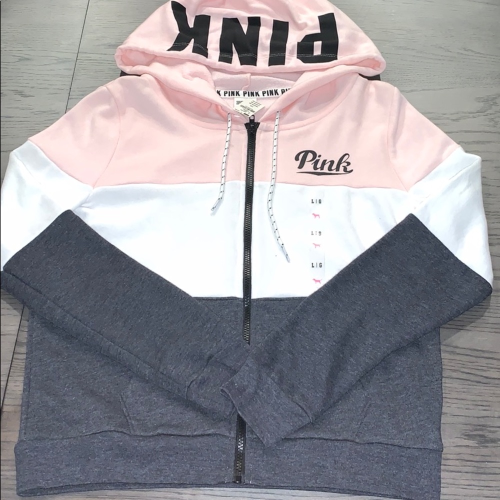 NWT VS PINK FULL ZIP HOODIE